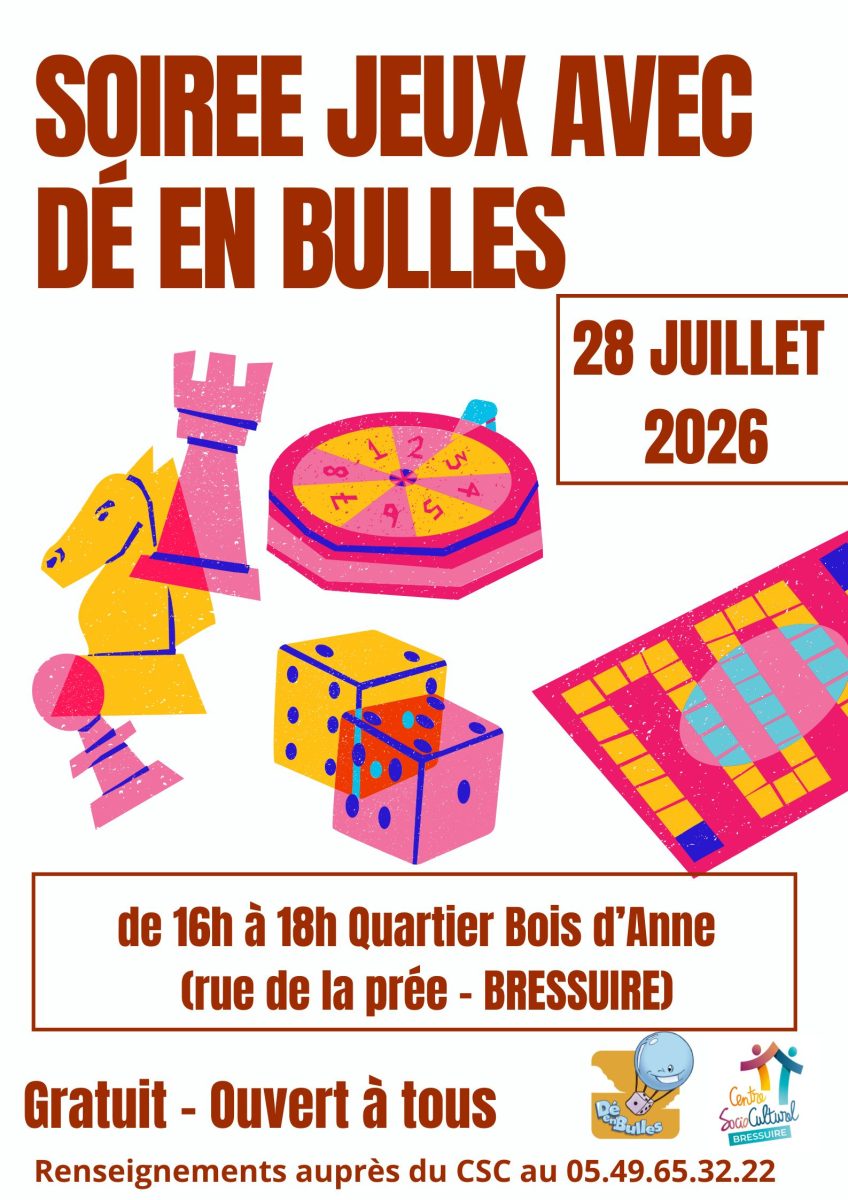 Soirée jeux avec Dé en Bulles