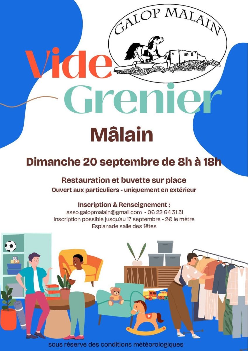 Vide grenier du Galop Malain