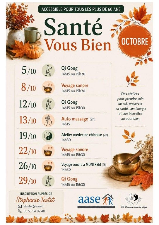 Atelier Seniors : auto-massage