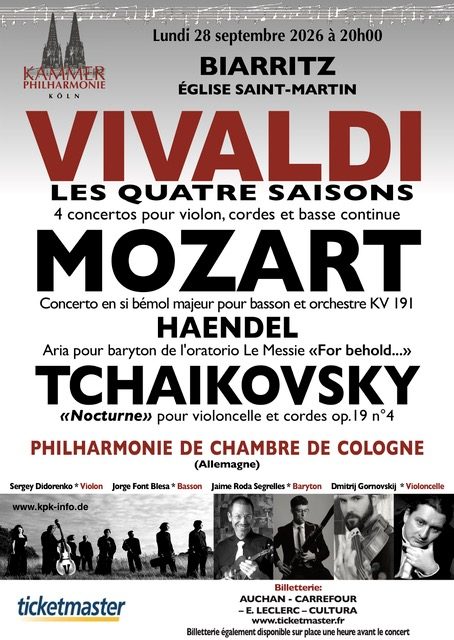 Concert Chambre Philarmonique Cologne