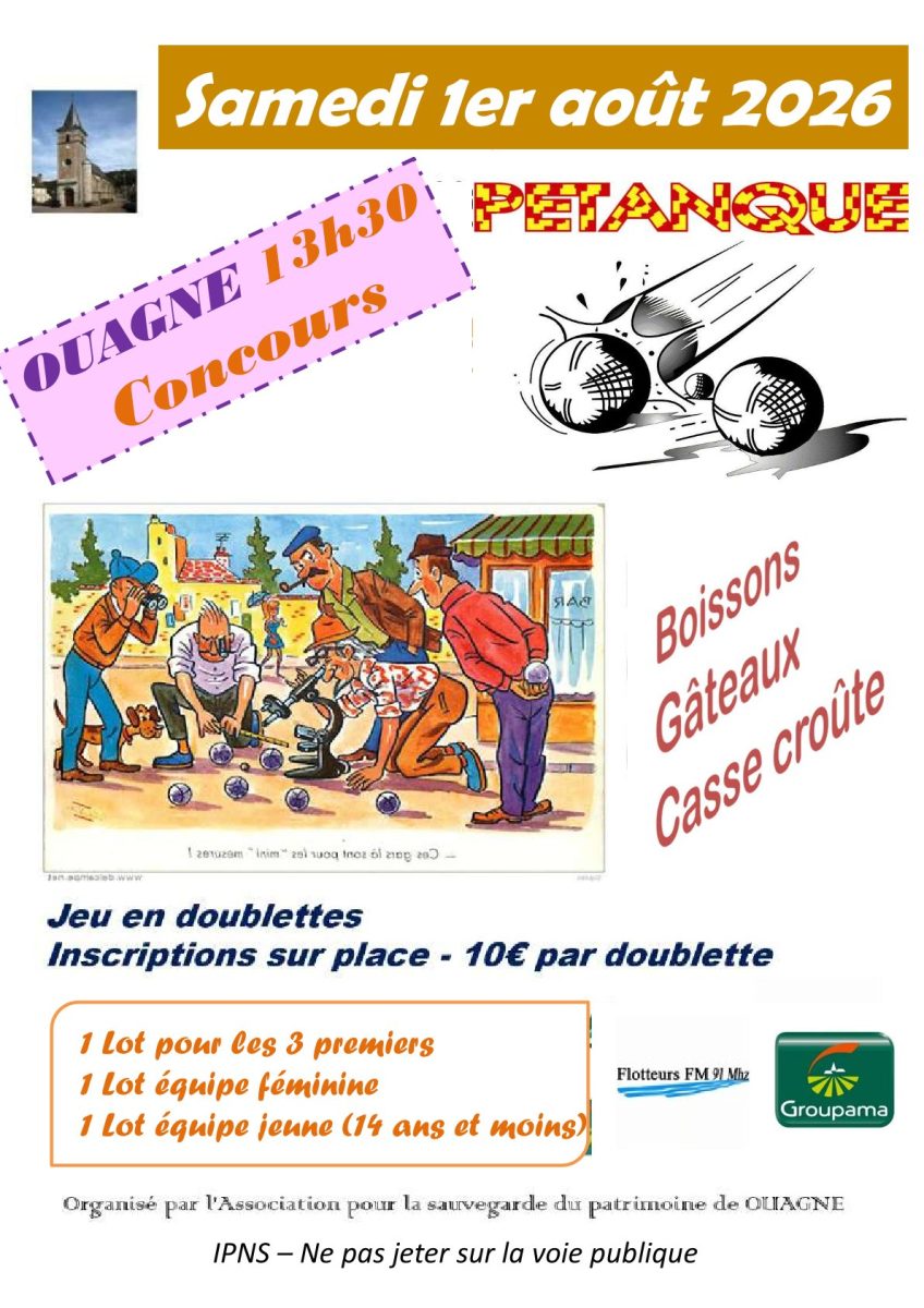 Concours de pétanque