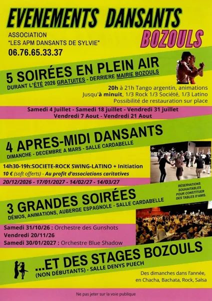Grandes soirées dansantes