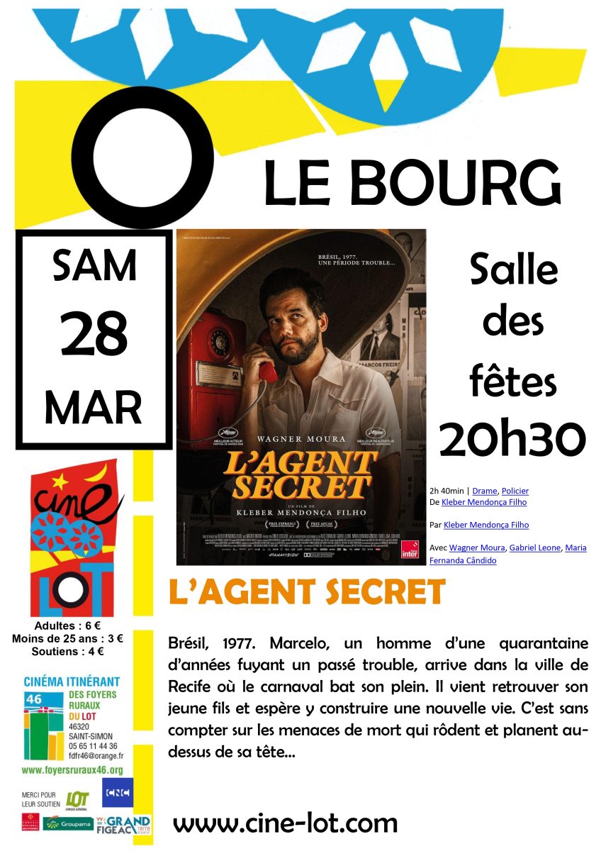 Cinéma itinérant : L’agent secret à Le Bourg