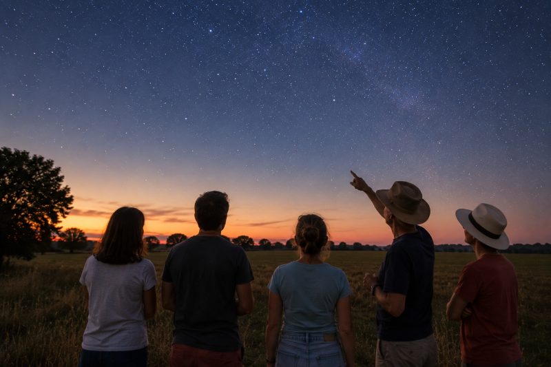 Soirée astronomie à l'oeil nu