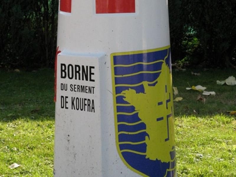 Borne du Serment de Koufra ("Voie de la 2ème DB")