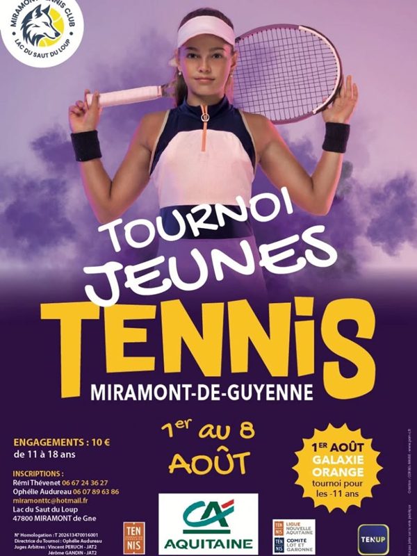 Tournoi de tennis - jeunes