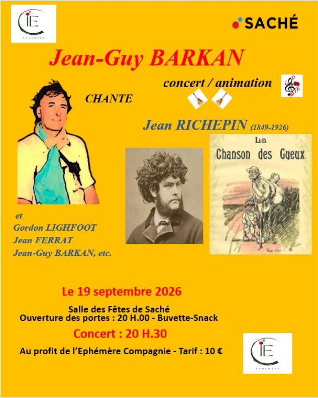 Jean-Guy BARKAN chante Jean RICHEPIN - Au profit de la Compagnie Ephémère