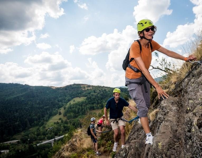 Rando-ferrata de  la source de la Moselle