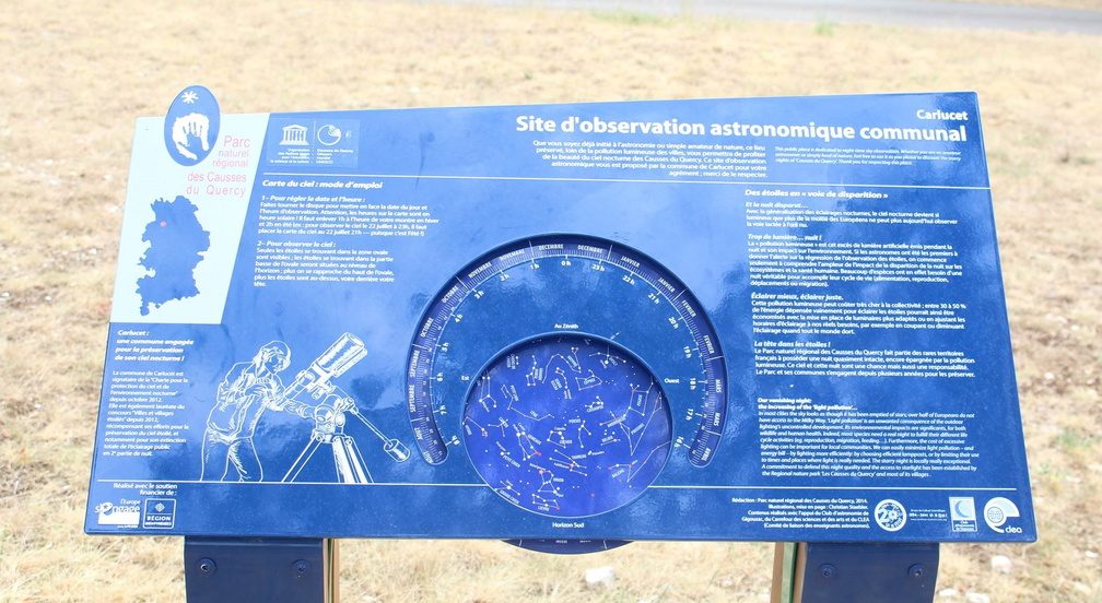 Site d'observation du ciel étoilé de Carlucet