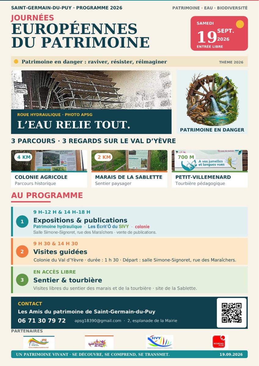 Journées Européennes du Patrimoine : Saint-Germain-Du-Puy