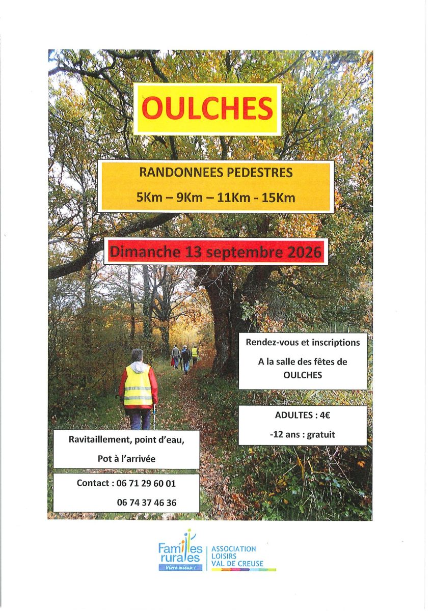 Randonnée pédestre de Familles Rurales
