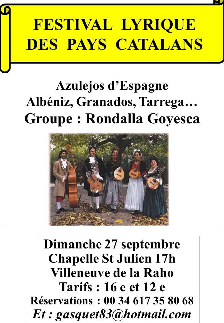 FESTIVAL LYRIQUE DES PAYS CATALANS